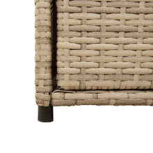 Carica l&#39;immagine nel visualizzatore di Gallery, Armadietto Portaoggetti da Giardino Beige 105x55x113cm in Polyrattan