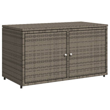 Carica l&#39;immagine nel visualizzatore di Gallery, Armadietto Portaoggetti da Giardino Grigio 110x55x60,5 in Polyrattan