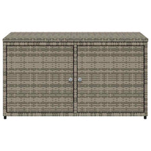 Carica l&#39;immagine nel visualizzatore di Gallery, Armadietto Portaoggetti da Giardino Grigio 110x55x60,5 in Polyrattan