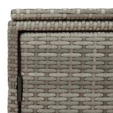 Carica l&#39;immagine nel visualizzatore di Gallery, Armadietto Portaoggetti da Giardino Grigio 110x55x60,5 in Polyrattan