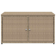 Carica l&#39;immagine nel visualizzatore di Gallery, Armadietto Portaoggetti da Giardino Beige 110x55x60,5cm in Polyrattan