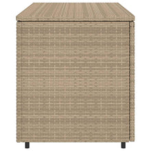 Carica l&#39;immagine nel visualizzatore di Gallery, Armadietto Portaoggetti da Giardino Beige 110x55x60,5cm in Polyrattan