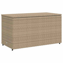 Carica l&#39;immagine nel visualizzatore di Gallery, Armadietto Portaoggetti da Giardino Beige 110x55x60,5cm in Polyrattan
