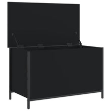 Indlæs billede til gallerivisning Cassapanca Nera 80x42,5x50 cm in Legno Multistrato
