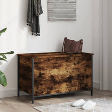 Load image into Gallery viewer, Cassapanca Rovere Fumo 80x42,5x50 cm Legno Multistrato