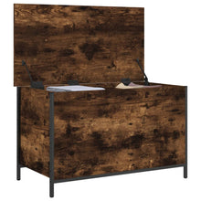 Load image into Gallery viewer, Cassapanca Rovere Fumo 80x42,5x50 cm Legno Multistrato