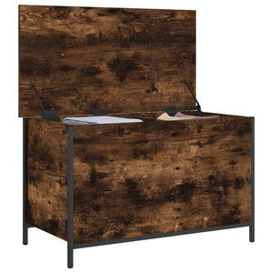 Cassapanca Rovere Fumo 80x42,5x50 cm Legno Multistrato