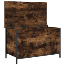 Load image into Gallery viewer, Cassapanca Rovere Fumo 80x42,5x50 cm Legno Multistrato