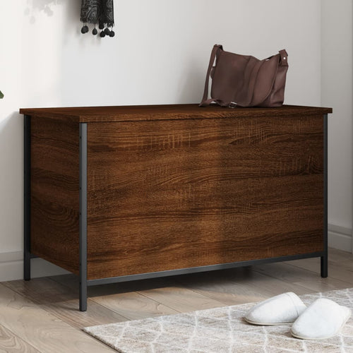 Cassapanca Rovere Marrone 80x42,5x50 Legno Multistrato