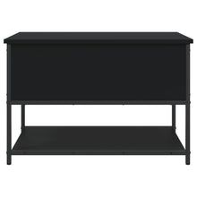 Load image into Gallery viewer, Panca con Vano Contenitore Nera 70x42,5x47 cm in Legno Multistrato