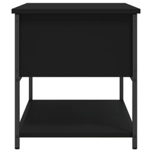 Load image into Gallery viewer, Panca con Vano Contenitore Nera 70x42,5x47 cm in Legno Multistrato