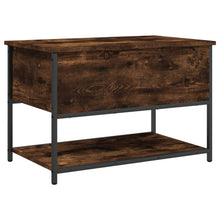 Load image into Gallery viewer, Panca con Vano Contenitore Rovere Fumo 70x42,5x47 cm Legno Multistrato