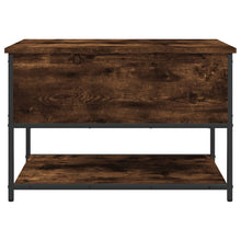 Load image into Gallery viewer, Panca con Vano Contenitore Rovere Fumo 70x42,5x47 cm Legno Multistrato