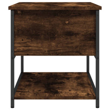 Load image into Gallery viewer, Panca con Vano Contenitore Rovere Fumo 70x42,5x47 cm Legno Multistrato