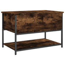 Load image into Gallery viewer, Panca con Vano Contenitore Rovere Fumo 70x42,5x47 cm Legno Multistrato