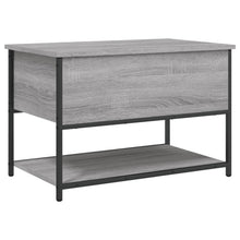 Load image into Gallery viewer, Panca con Vano Contenitore Grigio Sonoma 70x42,5x47cm Legno Multistrato