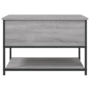 Panca con Vano Contenitore Grigio Sonoma 70x42,5x47cm Legno Multistrato