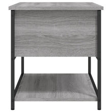 Load image into Gallery viewer, Panca con Vano Contenitore Grigio Sonoma 70x42,5x47cm Legno Multistrato