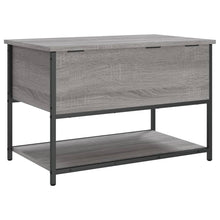Load image into Gallery viewer, Panca con Vano Contenitore Grigio Sonoma 70x42,5x47cm Legno Multistrato