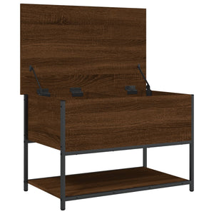 Panca con Vano Contenitore Rovere Marrone 70x42,5x47 Legno Multistrato