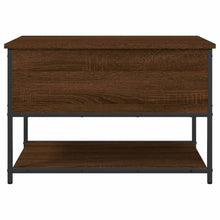 Load image into Gallery viewer, Panca con Vano Contenitore Rovere Marrone 70x42,5x47 Legno Multistrato