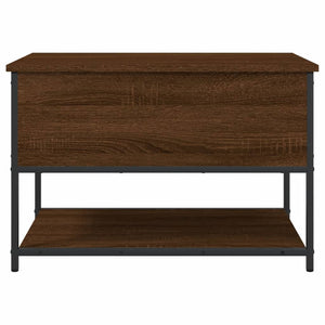 Panca con Vano Contenitore Rovere Marrone 70x42,5x47 Legno Multistrato