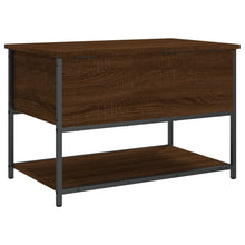 Load image into Gallery viewer, Panca con Vano Contenitore Rovere Marrone 70x42,5x47 Legno Multistrato