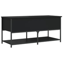 Load image into Gallery viewer, Panca con Vano ContenitorecNera 100x42,5x47 cm in Legno Multistrato