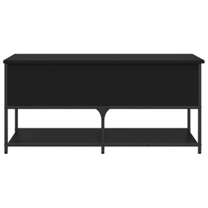 Panca con Vano ContenitorecNera 100x42,5x47 cm in Legno Multistrato