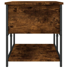 Load image into Gallery viewer, Panca con Vano Contenitore Rovere Fumo 100x42,5x47 cm Legno Multistrato