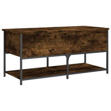 Load image into Gallery viewer, Panca con Vano Contenitore Rovere Fumo 100x42,5x47 cm Legno Multistrato