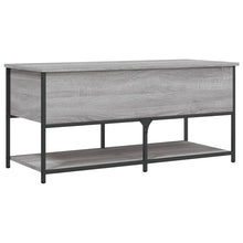 Load image into Gallery viewer, Panca con Vano Contenitore Grigio Sonoma 100x42,5x47 Legno Multistrato