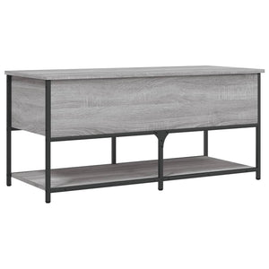 Panca con Vano Contenitore Grigio Sonoma 100x42,5x47 Legno Multistrato