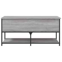 Load image into Gallery viewer, Panca con Vano Contenitore Grigio Sonoma 100x42,5x47 Legno Multistrato