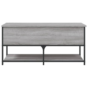 Panca con Vano Contenitore Grigio Sonoma 100x42,5x47 Legno Multistrato