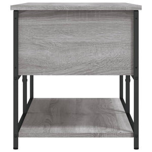 Panca con Vano Contenitore Grigio Sonoma 100x42,5x47 Legno Multistrato