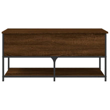 Load image into Gallery viewer, Panca con Vano Contenitore Rovere Marrone 100x42,5x47 Legno Multistrato