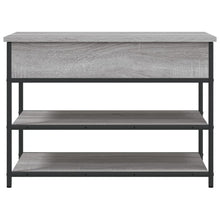 Load image into Gallery viewer, Panca PortaScarpe con Vano Contenitore Grigio Sonoma 70x42,5x50cm Legno Multistrato