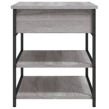 Load image into Gallery viewer, Panca PortaScarpe con Vano Contenitore Grigio Sonoma 70x42,5x50cm Legno Multistrato
