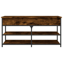 Load image into Gallery viewer, Panca PortaScarpe con Vano Contenitore Rovere Fumo 100x42,5x50 cm Legno Multistrato