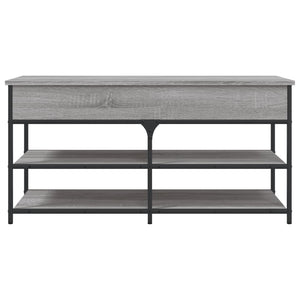 Panca PortaScarpe con Vano Contenitore Grigio Sonoma 100x42,5x50 Legno Multistrato