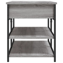 Load image into Gallery viewer, Panca PortaScarpe con Vano Contenitore Grigio Sonoma 100x42,5x50 Legno Multistrato
