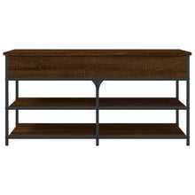 Load image into Gallery viewer, Panca PortaScarpe con Vano Contenitore Rovere Marrone 100x42,5x50 Legno Multistrato