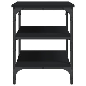Panca Porta Scarpe Nera 70x38,5x49 cm in Legno Multistrato