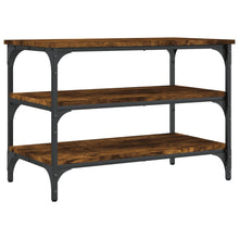 Load image into Gallery viewer, Panca Porta Scarpe Rovere Fumo 70x38,5x49 cm Legno Multistrato