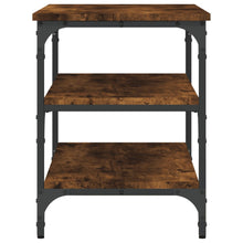 Load image into Gallery viewer, Panca Porta Scarpe Rovere Fumo 70x38,5x49 cm Legno Multistrato