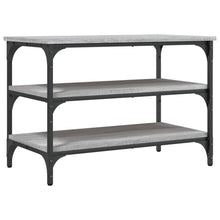 Load image into Gallery viewer, Panca Porta Scarpe Grigio Sonoma 70x38,5x49cm Legno Multistrato
