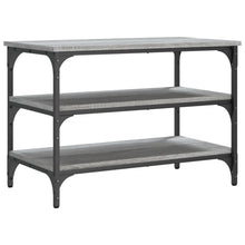 Load image into Gallery viewer, Panca Porta Scarpe Grigio Sonoma 70x38,5x49cm Legno Multistrato
