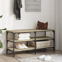 Load image into Gallery viewer, Panca Porta Scarpe Rovere Sonoma 100x38,5x49 Legno Multistrato