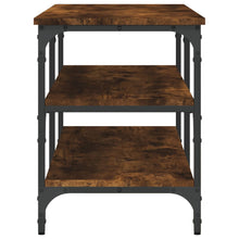 Load image into Gallery viewer, Panca Porta Scarpe Rovere Fumo 100x38,5x49cm Legno Multistrato